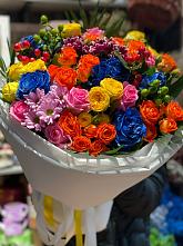 Букет цветов из:  Розы и Хризантемы #REPLACE_PRED# Крупце