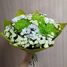 Букет цветов из:  Хризантемы #REPLACE_PRED# Крупце
